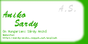 aniko sardy business card